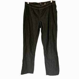 Bisou Bisou Jeans Size 8 Blue wide leg Zip hem